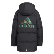 adidas Winter Down Jacket Badge of Sport Long Length black Kids